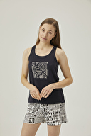 Pamuk&Pamuk Kadın Askılı Şortlu Pijama Takımı W24627SYH