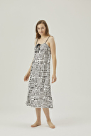 Pamuk&Pamuk Kadın Bağcıklı Gecelik W24628SYH