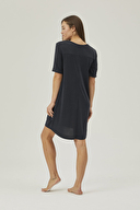 Pamuk&Pamuk Kadın Duble Kollu Cepli Gecelik W24647SYH