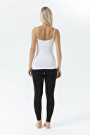 Pamuk&Pamuk Kadın Saten İp Askılı Düz Yaka Atlet UW019.BYZ