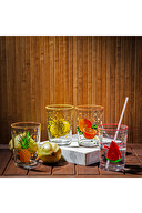 Rakle Fresh Meşrubat Bardağı Seti 4'lü 510 cc