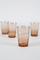 Rakle Gold Iconic 4lü Su Bardağı Seti Vizon 290cc