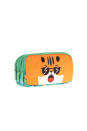 Kaukko Kids 3 Bölmeli Kalem Çantası (Toys Tiger) L8254