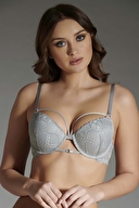 New Bra Kadın Dantelli Destekli Sütyen 3023.GR