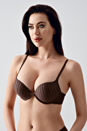 New Bra Kadın Desenli Çift Destekli Sütyen 7036.KHVRNG