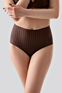 New Bra Kadın Yüksel Bel Bato Desenli Külot 9211.KHVRNG