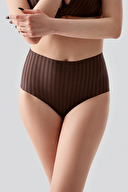 New Bra Kadın Yüksel Bel Bato Desenli Külot 9211.KHVRNG