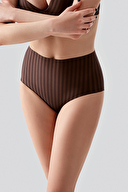 New Bra Kadın Yüksel Bel Bato Desenli Külot 9211.KHVRNG