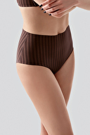New Bra Kadın Yüksel Bel Bato Desenli Külot 9211.KHVRNG