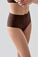 New Bra Kadın Yüksel Bel Bato Desenli Külot 9211.KHVRNG