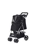 Zampa Favorite Kedi & Köpek Arabası Siyah, 46x78x99cm