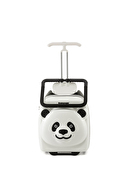 Zampago Binilebilir Çocuk Valizi – Kabin Boy Düşme Engelleyici KS-K2-W