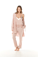 Feyza Kadın 3'lü Pijama Takımı 4837