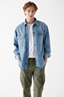 Mavi Erkek Kot Gömlek M0210031-82947