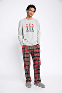 Defacto Erkek Pijama Takımı B2485AXTRGRI