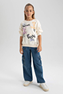 Defacto Kız Çocuk Sweatshirt B2409A8TRA