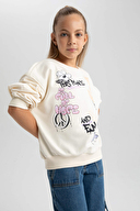 Defacto Kız Çocuk Sweatshirt B2409A8TRA
