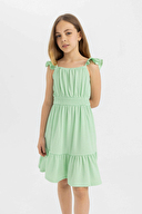 Defacto Kız Çocuk Elbise D1292A8TRA