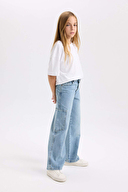 Defacto Kız Çocuk Kot Pantolon D3718A8TRA