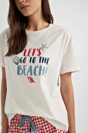 Defacto Kadın Pijama Takımı C1740AXTRAKRMZ