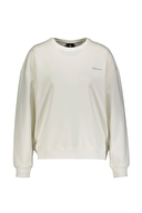 Lumberjack Kadın Sweatshirt Basic C Neck W-Sn79 Ekru