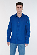 Mavi Erkek Keten Gömlek M021190-70894