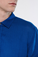 Mavi Erkek Keten Gömlek M021190-70894