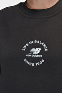 New Balance Kadın Sweatshirt UNC3348-BK
