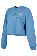 New Balance Kadın Sweatshirt WNC1502-BLU