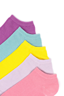 U.S Polo Assn. Kadın 5'li Patik Çorap COLORERNK