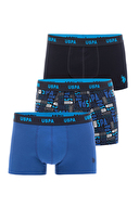 U.S. Polo Assn. Erkek 3'lü Boxer 3BMDLSL-SK24.VR033