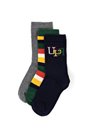 U.S.Polo Assn. Erkek Çocuk 3'lü Çorap ZUMA.LACI