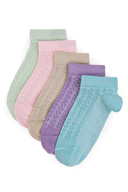 U.S.Polo Assn. Kız Çocuk 5'li Çorap HERSU.VR007