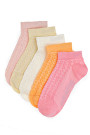 U.S.Polo Assn. Kız Çocuk 5'li Çorap HERSU.VR041