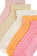 U.S.Polo Assn. Kız Çocuk 5'li Çorap HERSU.VR041