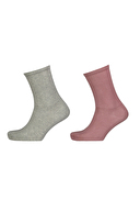 United Colors Of Benetton Kadın 2'li Soket Çorap 77270.PMB