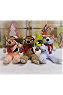 Pelüş Vecihi Kırmızı Güllü Ayı Melito Toys