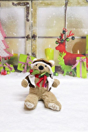 Pelüş Vecihi Kırmızı Güllü Ayı Melito Toys