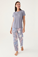 Pierre Cardin Kadın Kısa Kollu Pijama Takım PC8801-SGRI