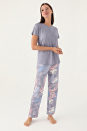 Pierre Cardin Kadın Kısa Kollu Pijama Takım PC8801-SGRI