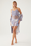 Pierre Cardin Kadın Gecelik Şort Takım PC8802-SGRI