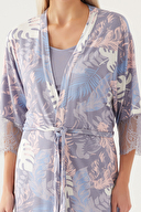 Pierre Cardin Kadın Gecelik Şort Takım PC8802-SGRI