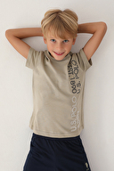 U.S. Polo Assn Kids Erkek Çocuk Kısa Kollu Pijama Takım US1702-4HKI