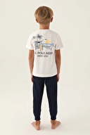 U.S. Polo Assn Kids Erkek Çocuk Kısa Kollu Pijama Takım US1742-GKRM