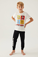 Mickey Mouse Erkek Çocuk Kısa Kollu Pijama Takım D4873-3KRM