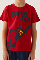 SuperMan Erkek Çocuk Kapri Takım L1702-3KRMZ