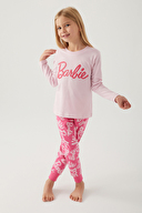 Barbie Kız Çocuk Uzun Kollu Pijama Takım L1766-3PMB