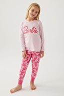 Barbie Kız Çocuk Uzun Kollu Pijama Takım L1766-3PMB