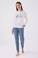 Pierre Cardin Kadın Uzun Kollu Pijama Takımı PC8881-S.KRM