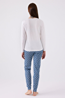 Pierre Cardin Kadın Uzun Kollu Pijama Takımı PC8881-S.KRM